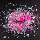 Hot Pink Irregular Glitter Flakes Unicorn Opal Glitter Nail Art
