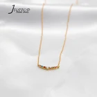 Fashion 18k gold clavicle chain color crystal jewelry necklace