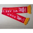 Custom Designs 17*155cm Acrylic Knitted Jacquard Scarf With Tassel