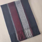 Custom Scarves Scarf And Scarves New Pure Cashmere Custom Men's Striped Knitted Scarf