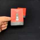 aluminum cosmetic sample sachet packaging 3 side sealed wholesale for shampoo
