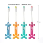 Cute Cartoon Baby Plastic Promotional Silicone Car Kids Teeth Teether Toothbrush For Children