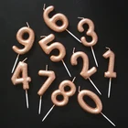 2020 Luxury Champagne Golden Birthday Number Candle Sets