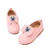 mrbaby Kids School shoes 2019 New Spring Autumn Retro Butterfly Princess Girls Leather shoes Elastic band Children Dress shoes