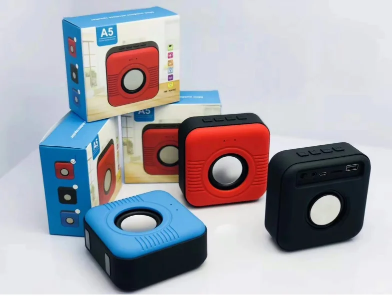 Square Gift Multi-function Wireless Connection Bluetooth Speaker Music Player Hands-free Call Small Speaker - ANKUX.COM