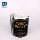 Accept Custom beer label and Adhesive Sticker Type wine flat Bottle Label