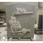 China supply door to door carved rose flower tombstone cheaper price headstone