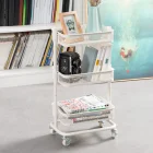 Cart Trolley Cart Metal Mesh Kitchen Trolley Cart