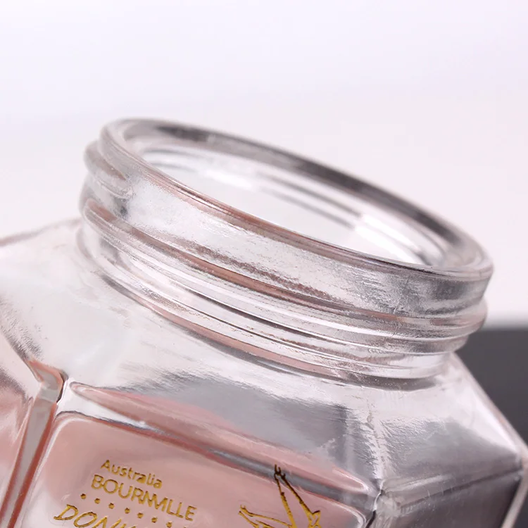 50ml DIY short hexagonal jar for DIY coffee eye cream