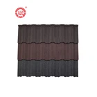 Newest building construction materials roofing material stone coated metal roof tiles price