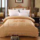 Waterwash Bedspread Bedding quilt king size camel colour retro