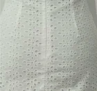 White cotton lace embroidery fabric hollowed-out guipure lace fabric