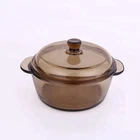 Fda Safe Dinnerware Sets FDA 5 Pcs Microwave Safe Amber Colored Tempered Glass Dinnerware Sets