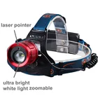 Torch Mining 18650 Headlamp Laser Head Torch Professional Mining R2 LED Long Range 18650 Battery Recharged Zoom Headlamp