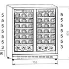 Wine Hot Selling Fashion 165L Wine Cooler Side By Side Door For Home