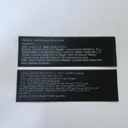Printed Washing Clothing Care Label And Wash Clothing Label Holder Polyester