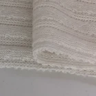 Fast delivery white CVC cotton and polyester striped knitted jacquard fabric for dress