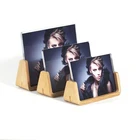 high quality acrylic wooden picture photo frames set for office