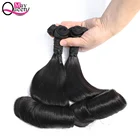 May Queen wholesale double drawn virgin brazilian Fumi/egg curly human hair weaving bundles extension