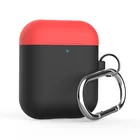 NEW Two Pieces Earphone Case Anti-drop Colorful Silicone Covers For Apple Airpod Headphone Case