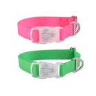 Wholesale Plastic Light Buckle Pet PVC Dog Collar , Safety Soft Head PVC Dog Collar Led Pet Collar