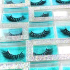 25mm 3d private label eyelashes glitter eyelash packaging diamond shape box custom cases with silk lashes