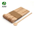 Wooden paddle round milk tea coffee Stirrers Stick