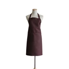 Promotional Printed Your Logo 100% Cotton and Polyester Pattern Custom Black Waterproof uniform Apron