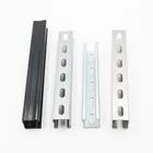 Galvanized Steel Slotted Unistrut C Channel 41 with Stiffener Structure and sawtooth