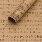 Vintage Music Style craft paper single-sided Kraft Flower Bouquets Packaging Materials Gift Wrapping Paper