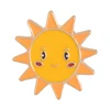 Metal craft manufacturers lovely sun logo lapel pin souvenir badge