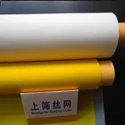送料無料メッシュ Mallas パラ SerigrafIa シルク 43T スクリーン印刷メッシュ白や黄色の色
