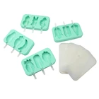 Ice Stick Cream BPA Free Homemade Ice Pop Lolly Mould Stick DIY Silicone Ice Cream Popsicle Mold With Lid