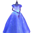 China factory wholesale glowing led light up luminous wedding dresses