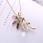 Angel's Wing Sweater Chain Necklace Ballet Girl Necklace Cubic Zirconia Necklace Jewelry Gift For Friend