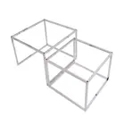 Iron Metal Furniture Metaliron Chrome Plated Coffee Table / Iron Metal Table Base And Legs / Furniture Accessories