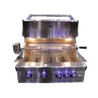 outdoor commercia table top gas burner infrared bbq charcoal rotisserie spit rotating grill
