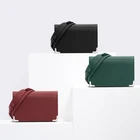fashion design genuine cow leather mini leather handbags women clutch bag