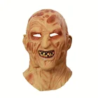 Realistic Latex Adult Party Costume Horror Freddy Krueger Mask Scary Dance Freddy Zombie Mask realistic freddy krueger mask