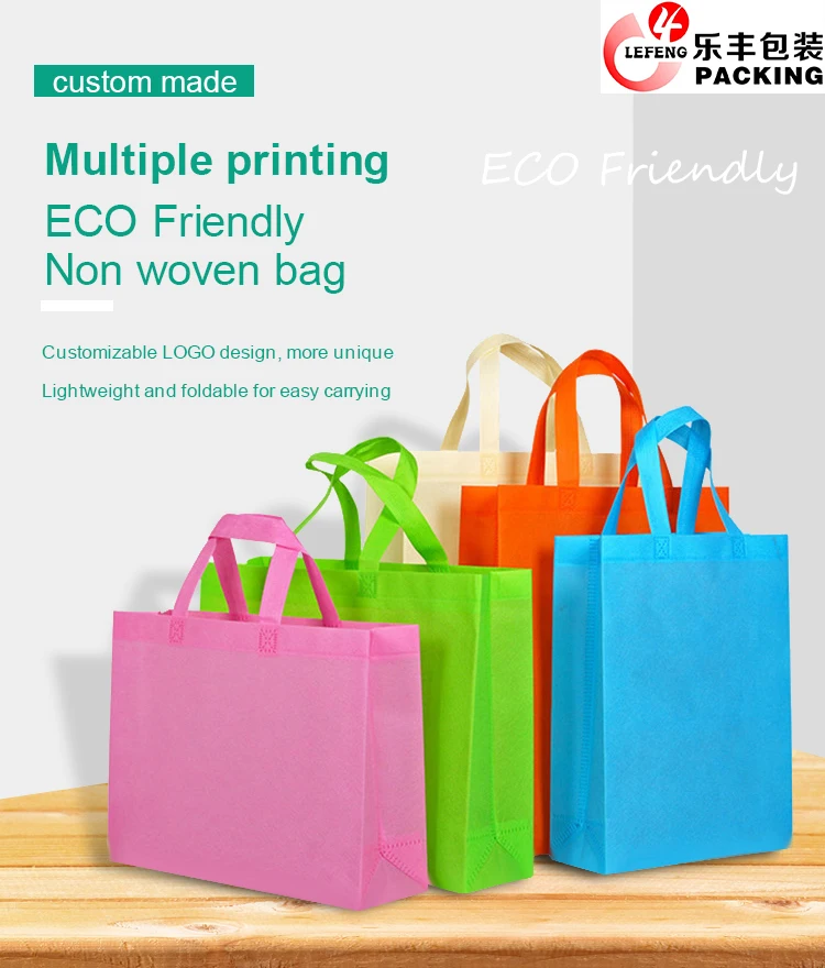 Factory Produce Non Woven Bag Custom Eco Friendly Tote Non Woven Shopping Bag