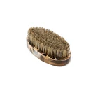 Hot sale custom oval mini black and white hair massage wooden beard brush hair lice comb for men