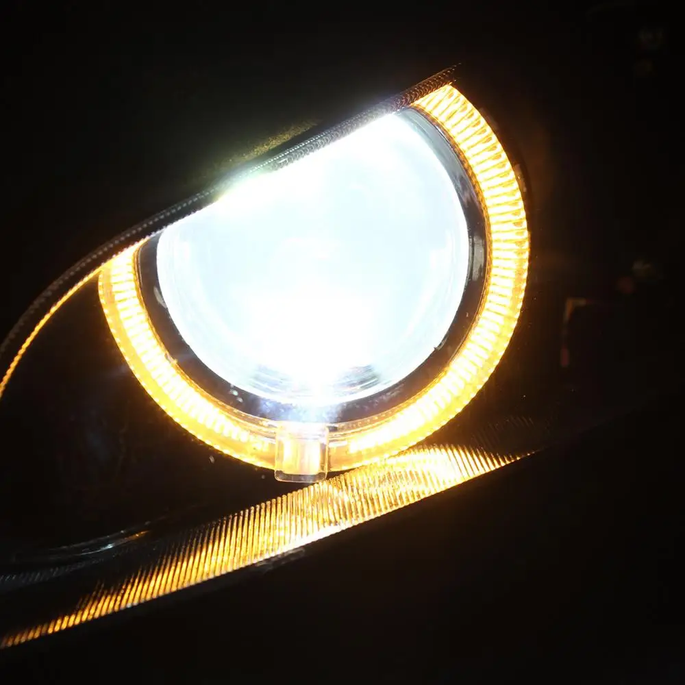 Projector Headlight Assembly Amber Angel Eye HID Fit for Honda CBR600RR F5 Headlamp 2003-2006