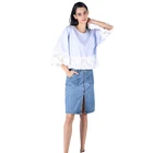 New Style Spring White O-Neck Long Sleeve Elegant Ruffle Women Blouse Lady Tops