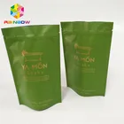 Private Label Smell Proof Matte Black Mylar Foil Bag Edible Packaging 3 Sides Sealed Flat Pouch stand up foil bags