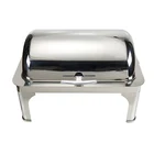 High quality stainless steel roll top oblong chafing dish food warmer bain marie