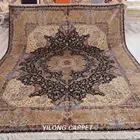 YILONG 9'x12' blue silk classical hand knotted persian qum silk carpet