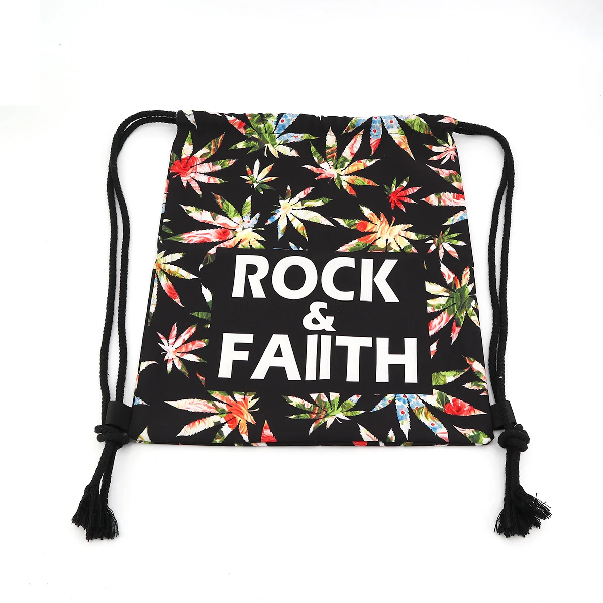 custom 450gsm 100% cotton canvas drawstring bag digital printing