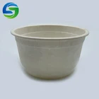 グリーンオリーブ 100% 生分解性の使い捨てコーンスターチ堆肥ランチボウルスープボウル/サラダボウルレストラン