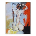 handmade abstract nude girl oil painting for bedroom