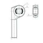 Joint Ball Chromoly Offset Heim Joint Rod Ends Bearing Rose Joint Ball Joint